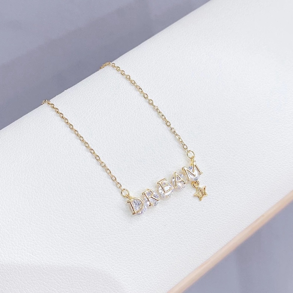 Gold 'Dream' Necklace with Star Charm